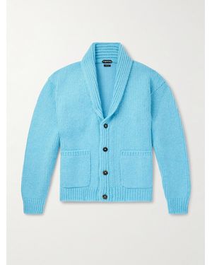 Tom Ford Shawl-collar Cashmere Cardigan - Blue