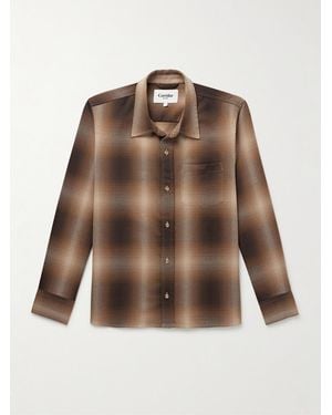 Corridor NYC Rhinebeck Checked Flannel Shirt - Brown