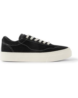 Omni Dellow Leather-trimmed Suede Sneakers - Black