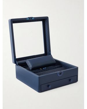 Wolf Watch Stand Box - Blue