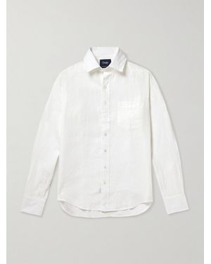 Drake's Linen Shirt - White