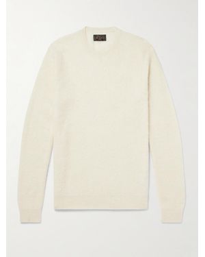 Beams Plus Alpaca-Blend Jumper - Natural