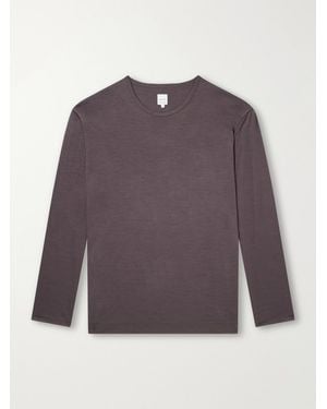 Paul Smith Wool-Jersey T-Shirt - Purple