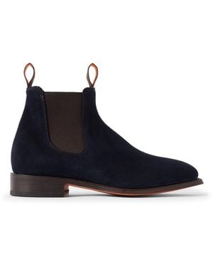 R.M.Williams Heritage Craftsman Suede Chelsea Boots - Blue