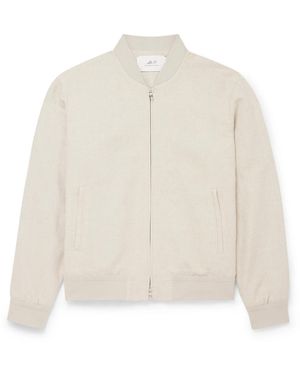 MR P. Linen And Cotton-Blend Bomber Jacket - White