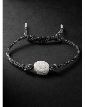 Carolina Bucci Forte Got Lucky Florentine Finish Sorriso And Lurex Bracelet - Black