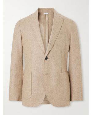 Boglioli Virgin Wool-Flannel Suit Jacket - Natural