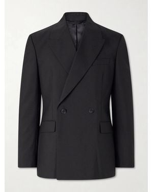 mfpen Double Breasted Wool Jacket - Black