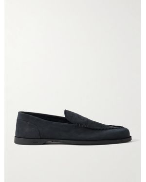 John Lobb Pace Suede Loafers - Blue