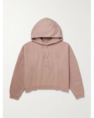 Acne Studios Fester H Cotton-jersey Hoodie - Pink
