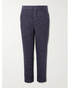 Gabriela Hearst Arlo Straight-leg Alpaca, Wool, Cashmere And Silk-blend Suit Trousers - Blue