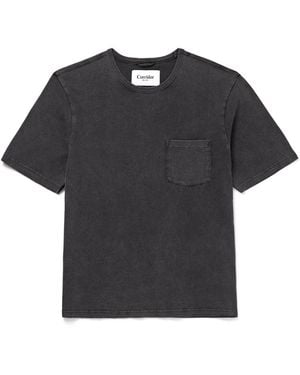 Corridor NYC Garment-Dyed Cotton-Jersey T-Shirt - Black