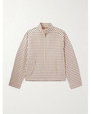 Valentino Garavani Checked Cotton-Twill Jacket - Natural
