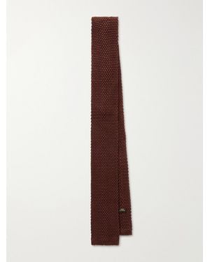 Charvet 5Cm Open-Knit Silk Tie - Purple