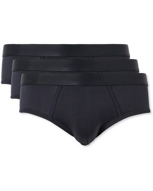 CDLP Three-Pack Stretch-Lyocell Briefs - Black