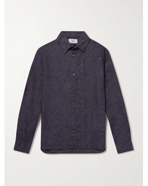 MR P. Linen Shirt - Blue