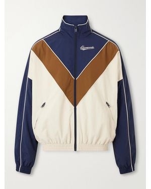 Willy Chavarria Bad Body Cotton-Jersey Track Jacket - Blue