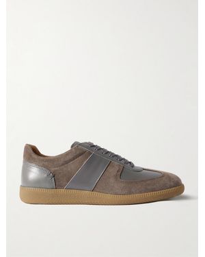 MR P. Ansel Suede And Leather Trainers - Brown