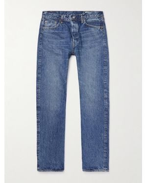 Orslow 105 Straight-Leg Selvedge Jeans - Blue