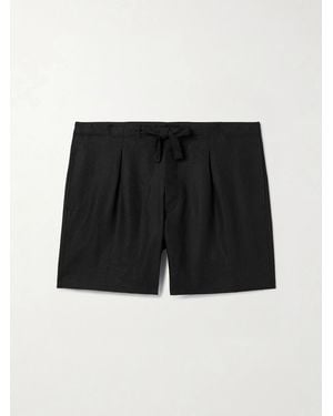 STÒFFA Linen-Twill Shorts - Black