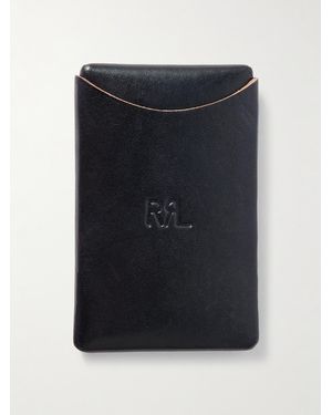 RRL Logo-debossed Leather Cardholder - Black