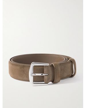 Loro Piana 3.5Cm Suede Belt - Brown