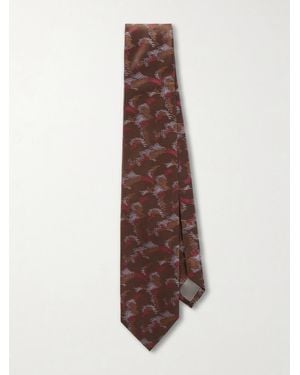 Charvet 8.5Cm Silk-Jacquard Tie - Natural