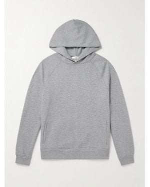 MR P. Cotton-Jersey Hoodie - Grey