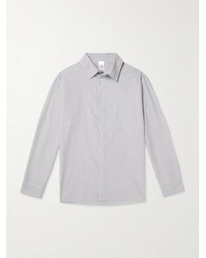 SSAM Striped Cotton Shirt - White