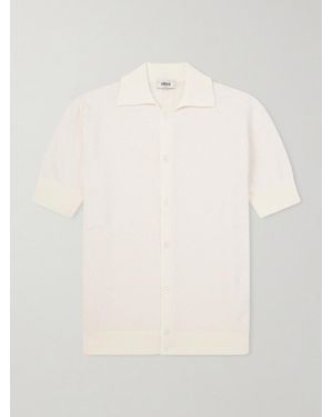 Altea Cotton-Blend Terry Shirt - Natural