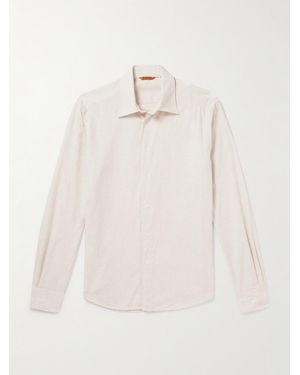 Barena Cotton-Flannel Shirt - Natural
