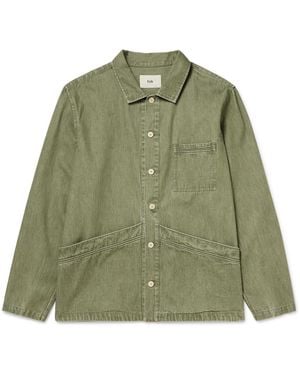 Folk Meyer Cotton Overshirt - Green