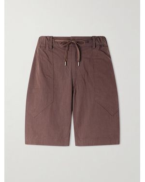 FRIZMWORKS Fatigue Straight-Leg Cotton-Blend Shorts - Red