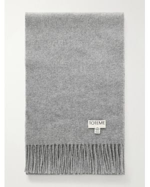 TOTEME Wool Scarf - Grey
