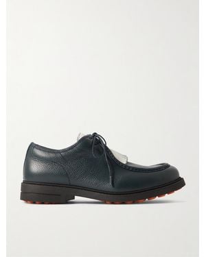 MR P. Golf Fringed Full-grain Leather Shoes - Black