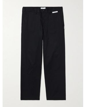 WTAPS Straight-Leg Twill Trousers in Black for Men | Lyst UK