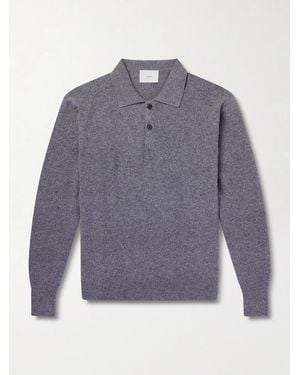 Ssstein Merino Wool Polo Shirt - Blue