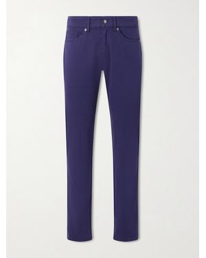 Peter Millar Crown Straight-Leg Cotton-Canvas Trousers - Blu