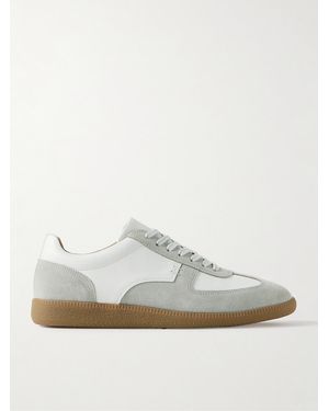 MR P. Ansel Suede And Leather Trainers - White