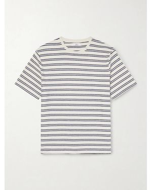 MR P. Striped Cotton Terry T-shirt - Grey