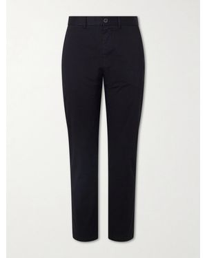 Onia Straight-Leg Cotton-Blend Pants - Blue