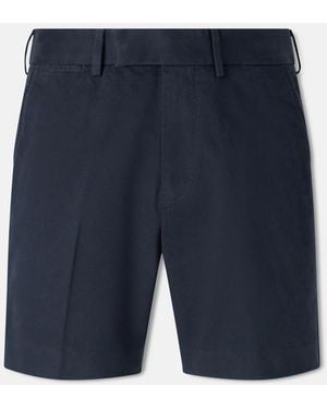 Tom Ford Straight-leg Brushed Cotton-drill Shorts - Blue
