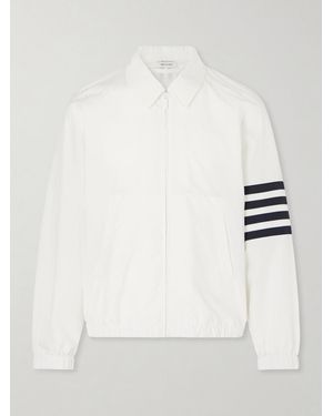 Thom Browne Striped Ripstop Track Jacket - White
