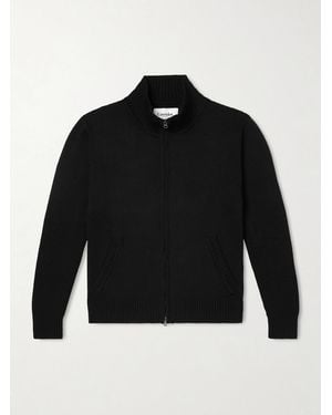 Corridor NYC Organic Cotton Zip-Up Cardigan - Schwarz