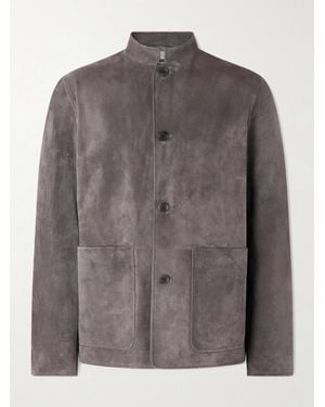 dunhill Suede Jacket - Grey