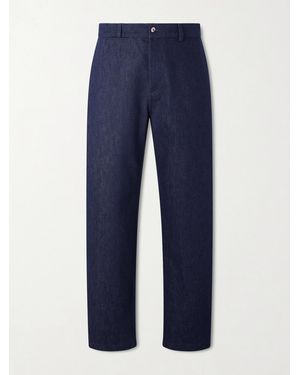 De Bonne Facture Balloon Tapered Denim Trousers - Blue