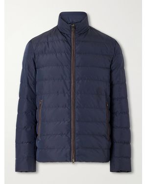 Herno Quilted Padded Down Jacket - Blue