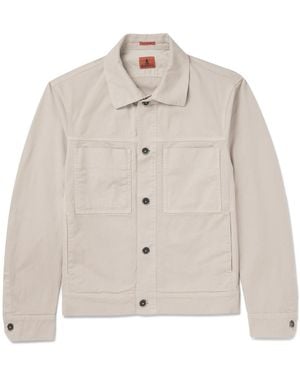 Barena Cotton-blend Twill Overshirt - Natural
