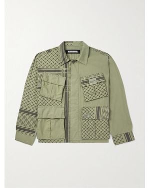 Neighborhood Shemagh Fatigue Printed Cotton-ripstop Jacket - Green