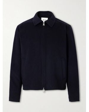 NN07 Arlo 8447 Wool-Blend Felt Jacket - Blue